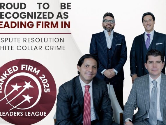 Rodrigo Moya Rosas reconocido por Leaders League en White Collar Crime